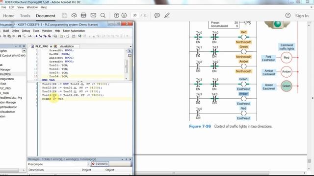 CODESYS: Structured Text (ST) programming example - Traffic light control смотреть онлайн