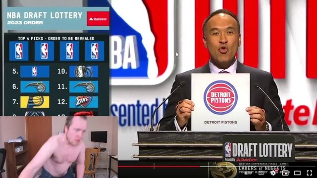 Pistons Fan Reacts To The 2023 NBA Draft Lottery смотреть онлайн