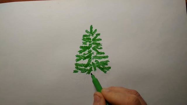 Рисуем Елку на Новый год смотреть онлайн