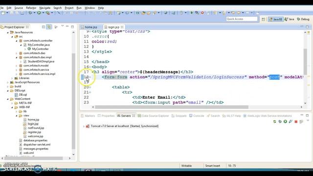 24.Spring MVC Hibernate Registration and Login example смотреть онлайн