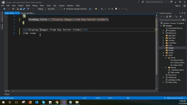 Display Images From Any Server Folder Using Asp Net MVC C# смотреть онлайн