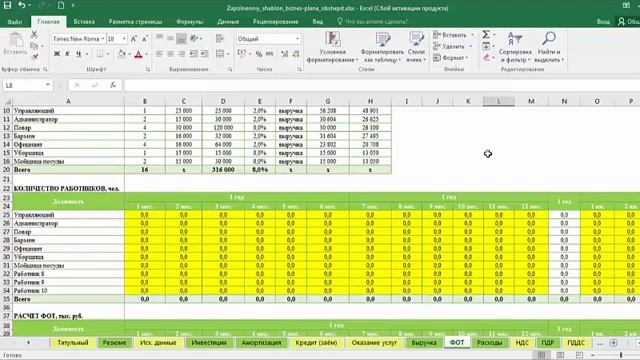 Бизнес-план кофейни в Excel за 1.5 часа: 9 урок. Как планировать расходы на персонал смотреть онлайн