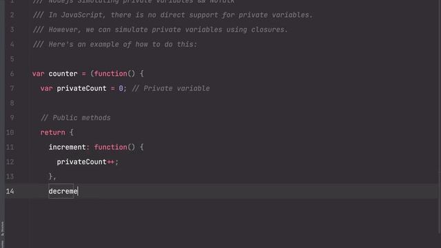 Nodejs Simulating private variables && NoTalk смотреть онлайн
