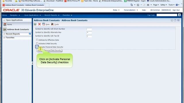 Activating Personal Data Security - JDE E1 90 (Tools 9101) - General and Technical.mp4 смотреть онлайн