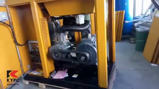 Винтовой компрессор BERG BK 75 первый запуск смотреть онлайн