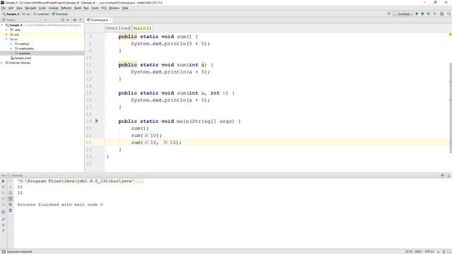 How to Java Starter. Как использовать перегрузку методов смотреть онлайн