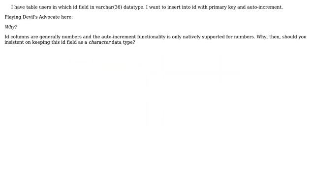 Databases: How to insert autoincrement value inside varchar field? (3 Solutions!!) смотреть онлайн
