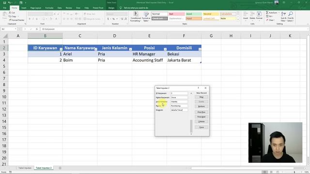 Membuat Form untuk Input Data dengan Cepat (Tanpa VBA atau Coding) | Tutorial Excel - Ignasius Ryan смотреть онлайн