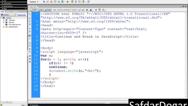 Continue and Break Statement in JavaScript Lecture 10 смотреть онлайн