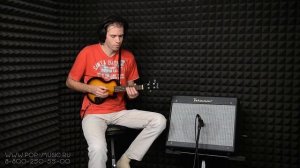 Электроукулеле Les Paul, как звучит с гитарным overdrive