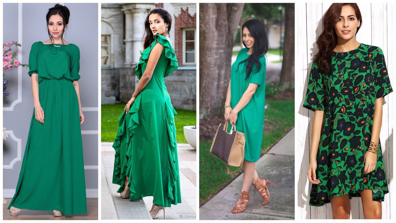 15 ШИКАРНЫХ ПЛАТЬЕВ 2020 В ЗЕЛЕНОМ ЦВЕТЕ НА ЛЮБОЙ ВКУС/15 CHIC DRESSES 2020 IN GREEN FOR EVERY TASTE смотреть онлайн
