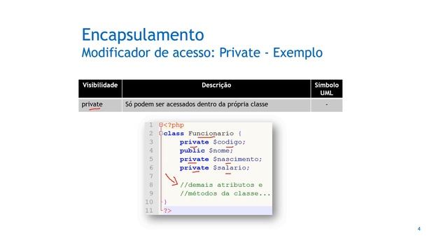 PHP Orientado a Objetos - Encapsulamento смотреть онлайн