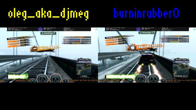 Burnout Paradise - Smashing Time WR splitscreen смотреть онлайн
