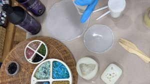 Этажерка эпоксидной смолой, фруктница