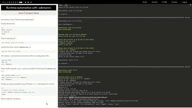SDKMAN ! Auto-update environments with .sdkmanrc смотреть онлайн