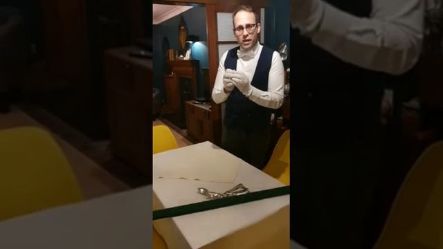 Butler School episode 2 - how to set the dining table. смотреть онлайн