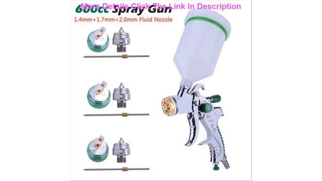 G2008 Professional HVLP 600ML 1.4/1.7/2.0mm Nozzle Gravity Pneumatic Air Paint Spay Gun For Car Au