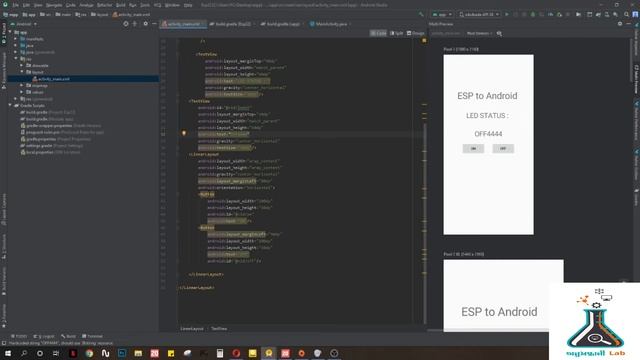 Control LED from Firebase with ESP32 Part 2 : Send data to firebase from app (Android Studio) смотреть онлайн