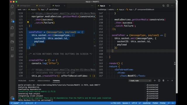 WebRTC Let's learn together (ReactNative) - Part 4 смотреть онлайн