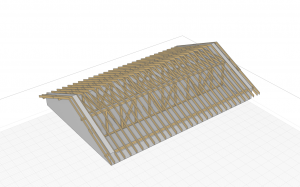 12. Renga. Моделирование коттеджа. Крыша основного строения