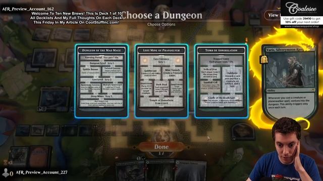 ? #MTGDND Ten New Brews ? (Standard) ⚪️?? Venture Forth - Into The Dungeon! смотреть онлайн