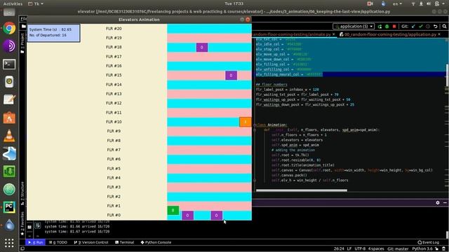 A complete model created in python for elevators selection and movements смотреть онлайн