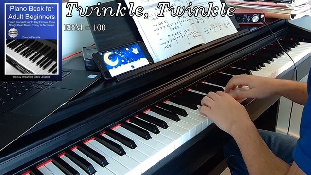 TWINKLE, TWINKLE || Damon Ferrante Piano Book for Adult Beginners смотреть онлайн