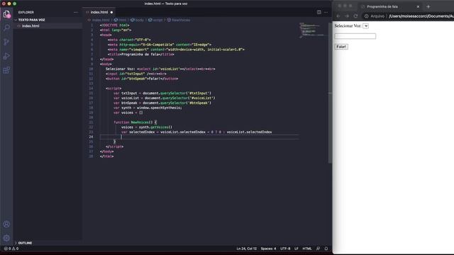Aprenda Transformar Texto em Voz Usando Javascript PURO! смотреть онлайн