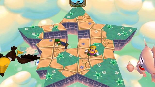 Mario Party 5 minigame: Fish Upon a Star 60fps смотреть онлайн