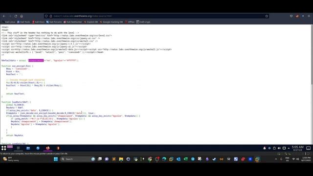 PHP Session Hijacking With XOR Encryption | OverTheWire War Games Natas Level 11 смотреть онлайн