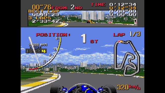 Ayrton Senna's: Super Monaco GP II - Sega Genesis Gameplay смотреть онлайн