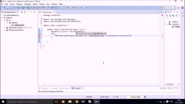 Gerando um arquivo pdf usando a API iText-Java смотреть онлайн