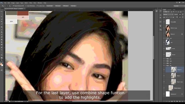 Vexel Portrait Basic Tutorial- Photoshop CS6 [Normal Speed]- Part 2 смотреть онлайн