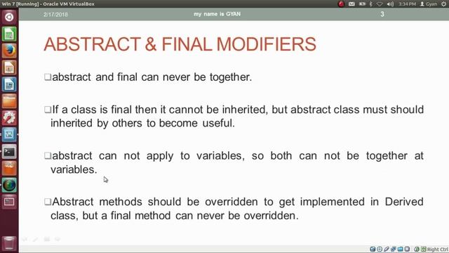 Inheritance in Java | #14 | Compatibility of abstract Modifier with private, static & final смотреть онлайн