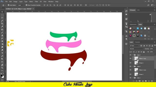 How to Create a Cake House Logo in Photoshop cc смотреть онлайн
