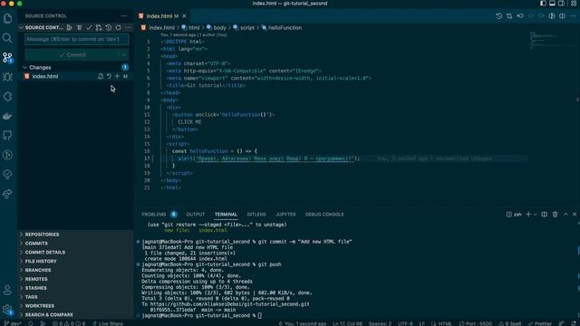 Изучаем Git на практике | 2 часть смотреть онлайн
