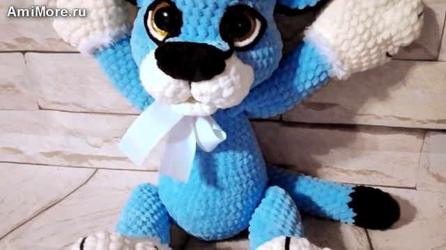 Амигуруми: схема Голубая пума. Игрушки вязаные крючком - Free crochet patterns. смотреть онлайн