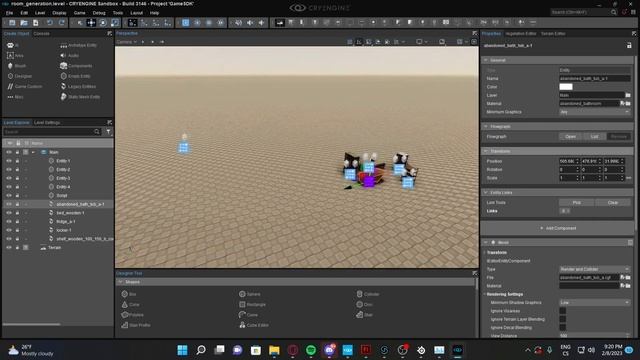 CryENGINE V - Tutorial: Basic Geometry Procedural Generation (Flowgraph) смотреть онлайн