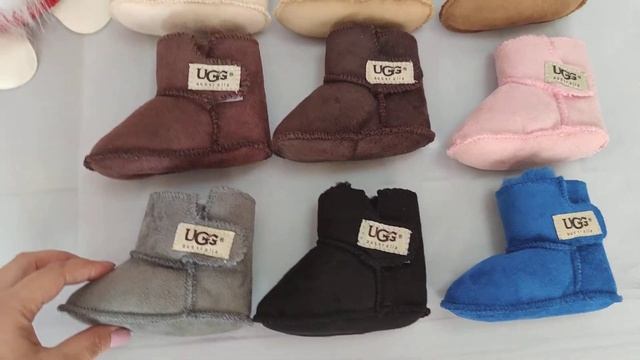 Детские теплые пинетки сапожки, угги для новорожденных, Ugg смотреть онлайн
