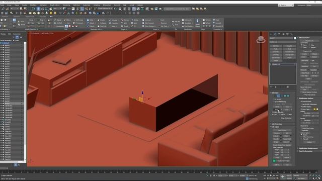 Isometric Living Room - 3ds max Timelapse смотреть онлайн