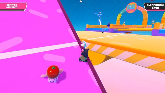 ГОНКИ С ПРЕПЯТСТВИЯМИ ➤ Fall Guys: Ultimate Knockout ➤ Первый взгляд смотреть онлайн