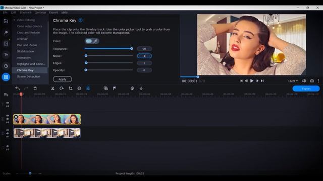 How to Remove Background without Green Screen in Movavi 2022 (for BEGINNERS) смотреть онлайн
