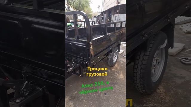 Трицикл грузовой АЯКС 250, в чёрном цвете. смотреть онлайн