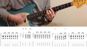 Green Day - Basket Case (guitar cover with tabs & chords)