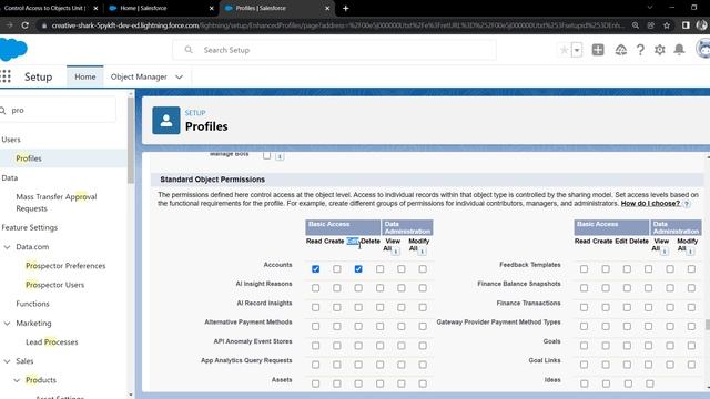 Salesforce Trailhead - Control Access to Objects смотреть онлайн