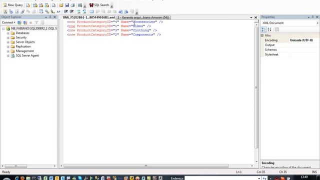 Manipulação de XML - SQL Server 2008 R2 смотреть онлайн
