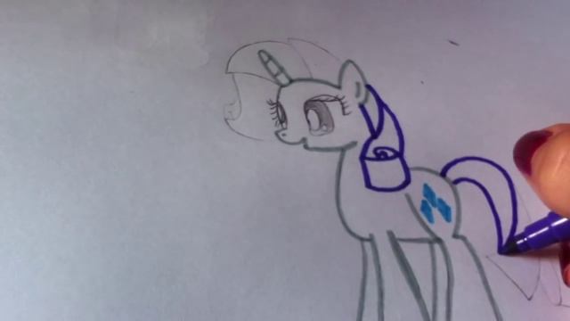 Как нарисовать пони Рарити/Rarity //часть 2
