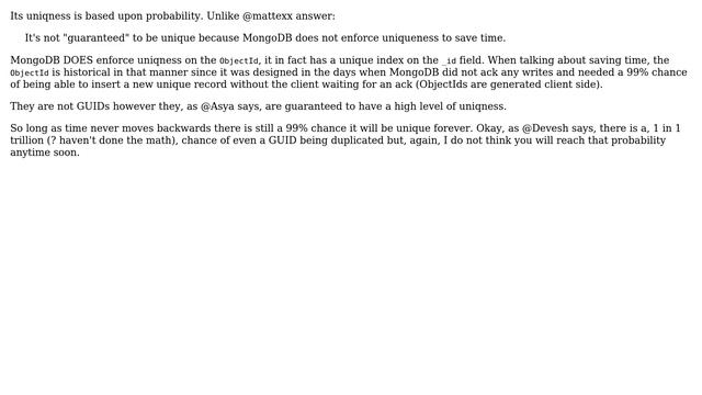 Are Mongodb ObjectIds GUIDs? (4 Solutions!!) смотреть онлайн