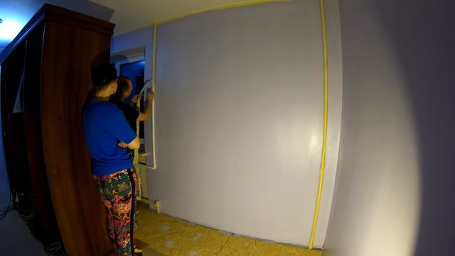 Квартира #8-4 Красим стены и начинаем укладку ламината. Timelapse смотреть онлайн