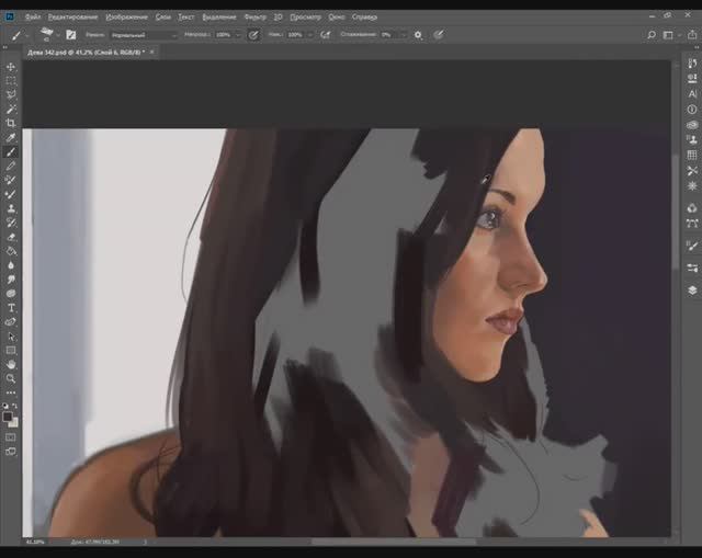 Арт обнаженная Дева #speedpainting  [#draw #digitalart  #art #photoshop]